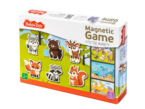 Игра магнитная "Кто где живет?" Магнитная игра