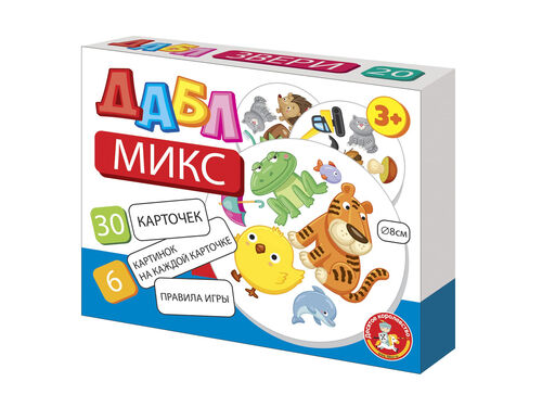Игра настольная Дабл "Микс" (30 карточек)