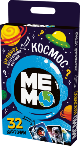 Игра настольная МЕМО "Космос"  