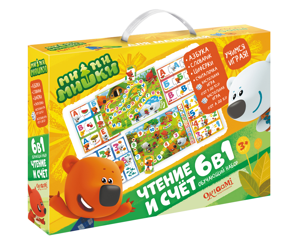МиМиМишки.Набор обучающий. 6в1.Чтение.Счет.03523