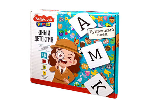 Игра настольная "Юный детектив.Буквенный след"