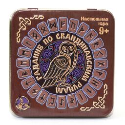 Игра настольная "Гадание по скандинавским рунам" (жестяная коробочка) 