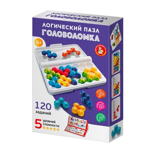 Игра головоломка "Логический пазл" фигурная 10 эл Учись играя