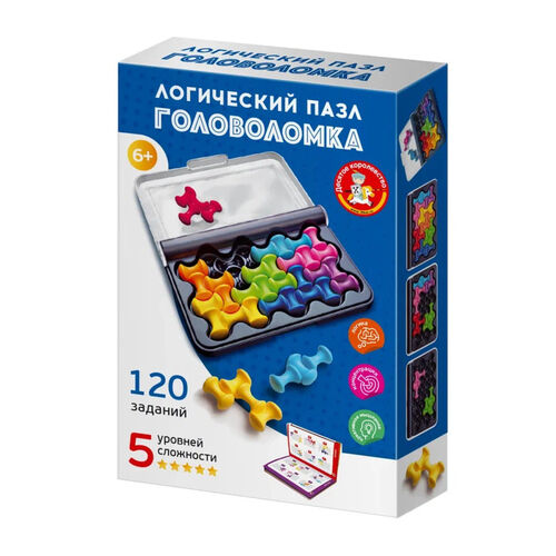 Игра головоломка "Логический пазл" фигурная 8 эл Учись играя