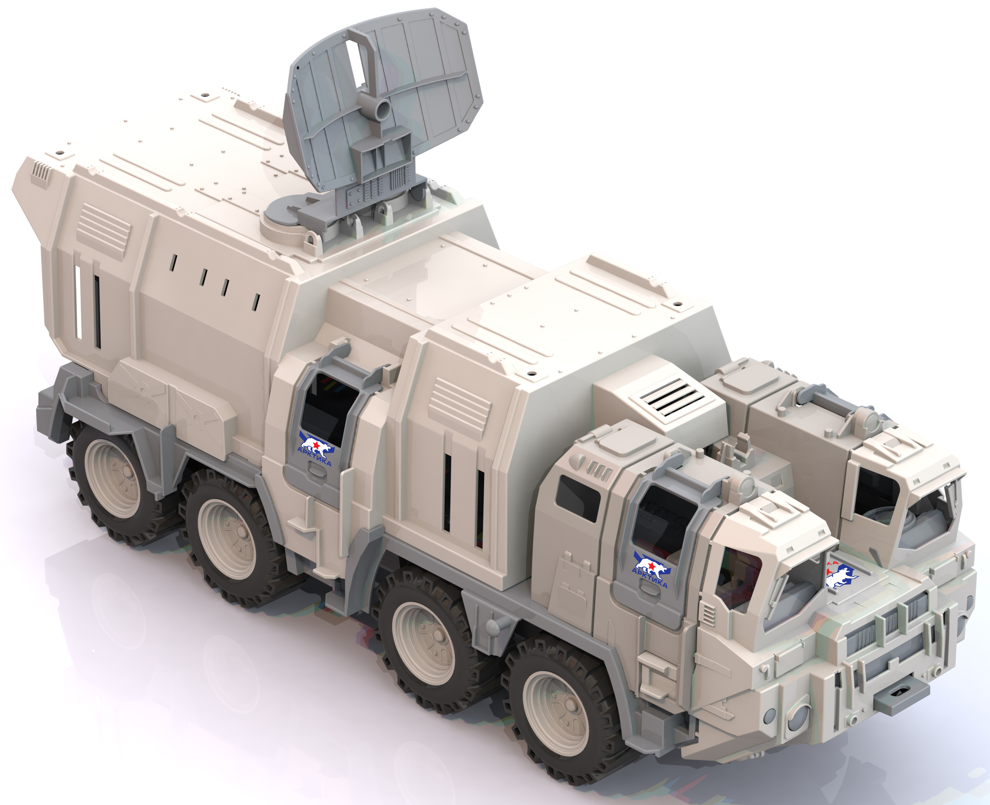 Военный тягач "Арктика" с кунгом