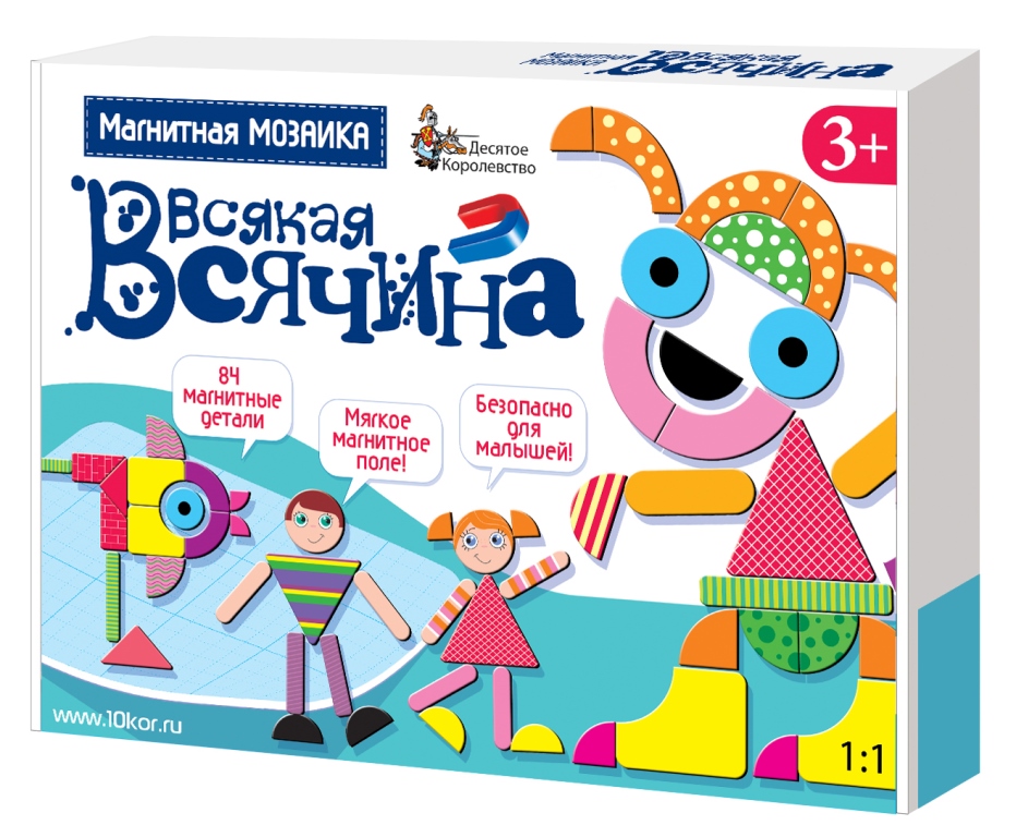 Мозаика Магнитная «Всякая всячина» 84 элемента