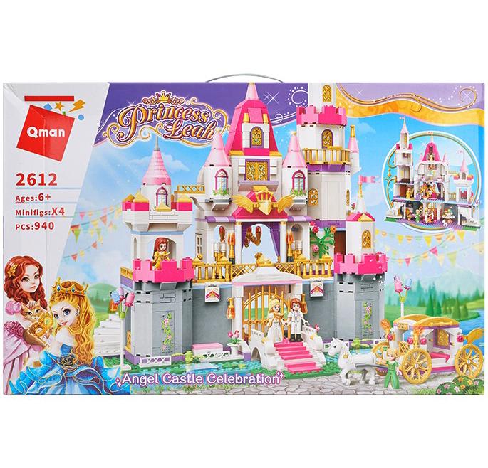 Конструктор QMAN " Розовый мир : Волшебный замок " ( 940деталей )