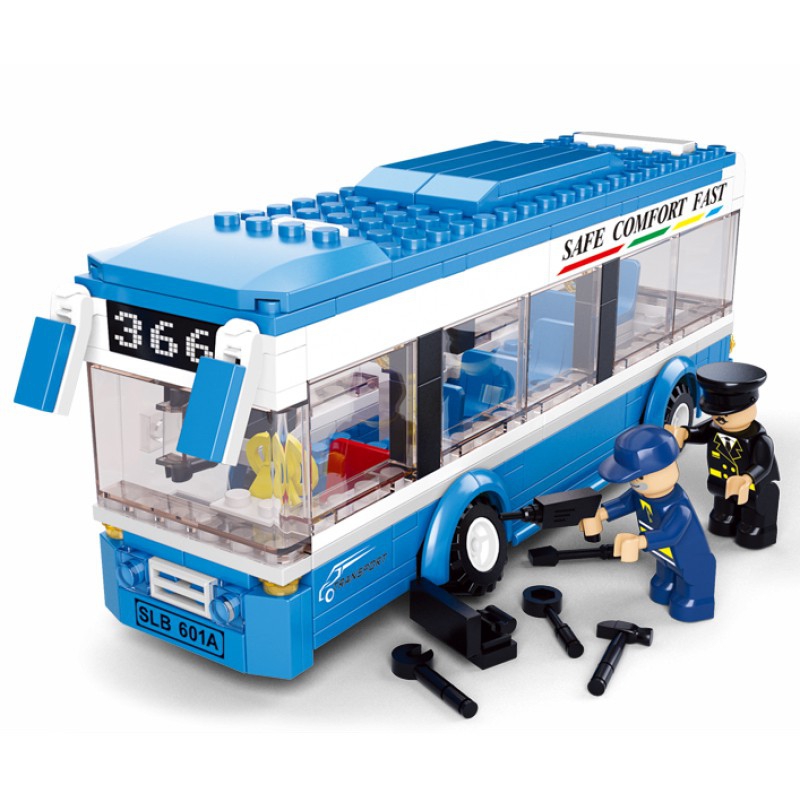 Конструктор Sluban "Город: Утренний рейс", 235 дет.