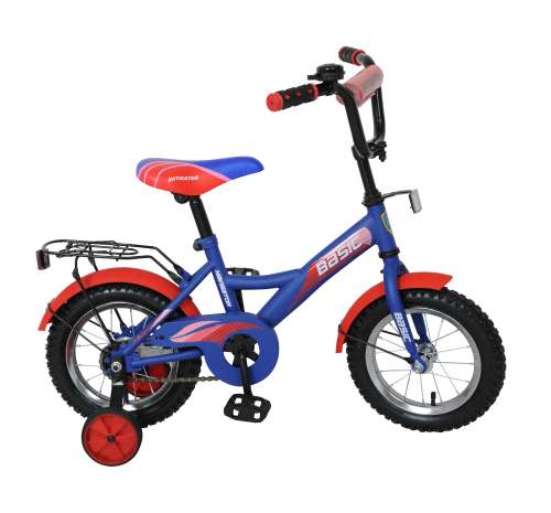 Велосипед 12 дюймов  "Навигатор Basic " KITE-тип син/красн.,страх,кол.