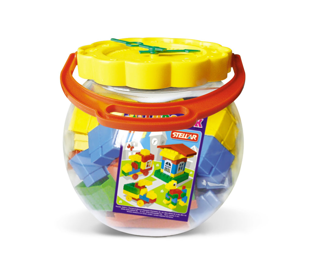 Конструктор "Городок" (40 деталей) ПЭТ "Часики"