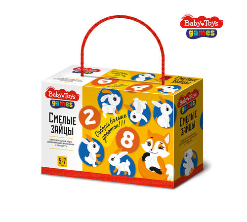 Игра настольная "Смелые зайцы" Baby Toys Gаmes