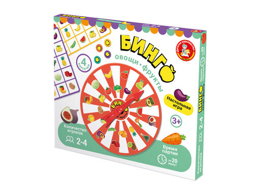 Игра настольная "Бинго.Овощи-фрукты"