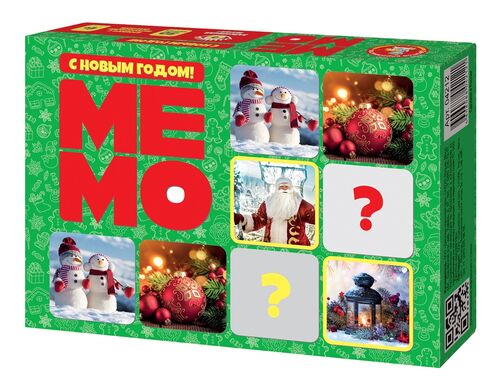 Игра настольная МЕМО "С Новым годом!"  (50 карточек)