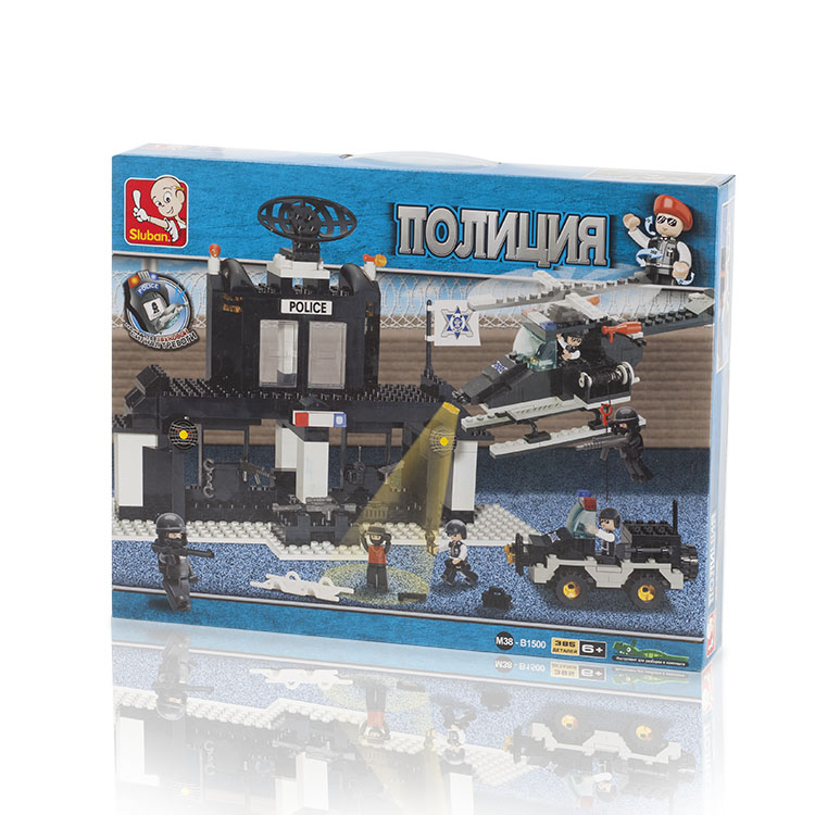 Sluban, Конструктор "Военная полиция: Полицейский участок" 385 дет.