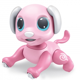 Игрушка р/у Mioschi Active "Умные животные: Собачка Леденец" (20 см, 4 кан.,кости, свет, звук, роз.)