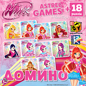 Домино+пазл18А.8452 Винкс. (нпи)