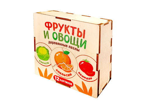 Пазл деревянный "Овощи , фрукты"