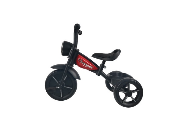 Велосипед трехколесный CHOPPER, красный, фара со светом и звуком