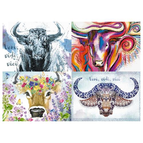 2021 Год Быка.Пазл Мини.54Эл.Вид 1. в асс.05424