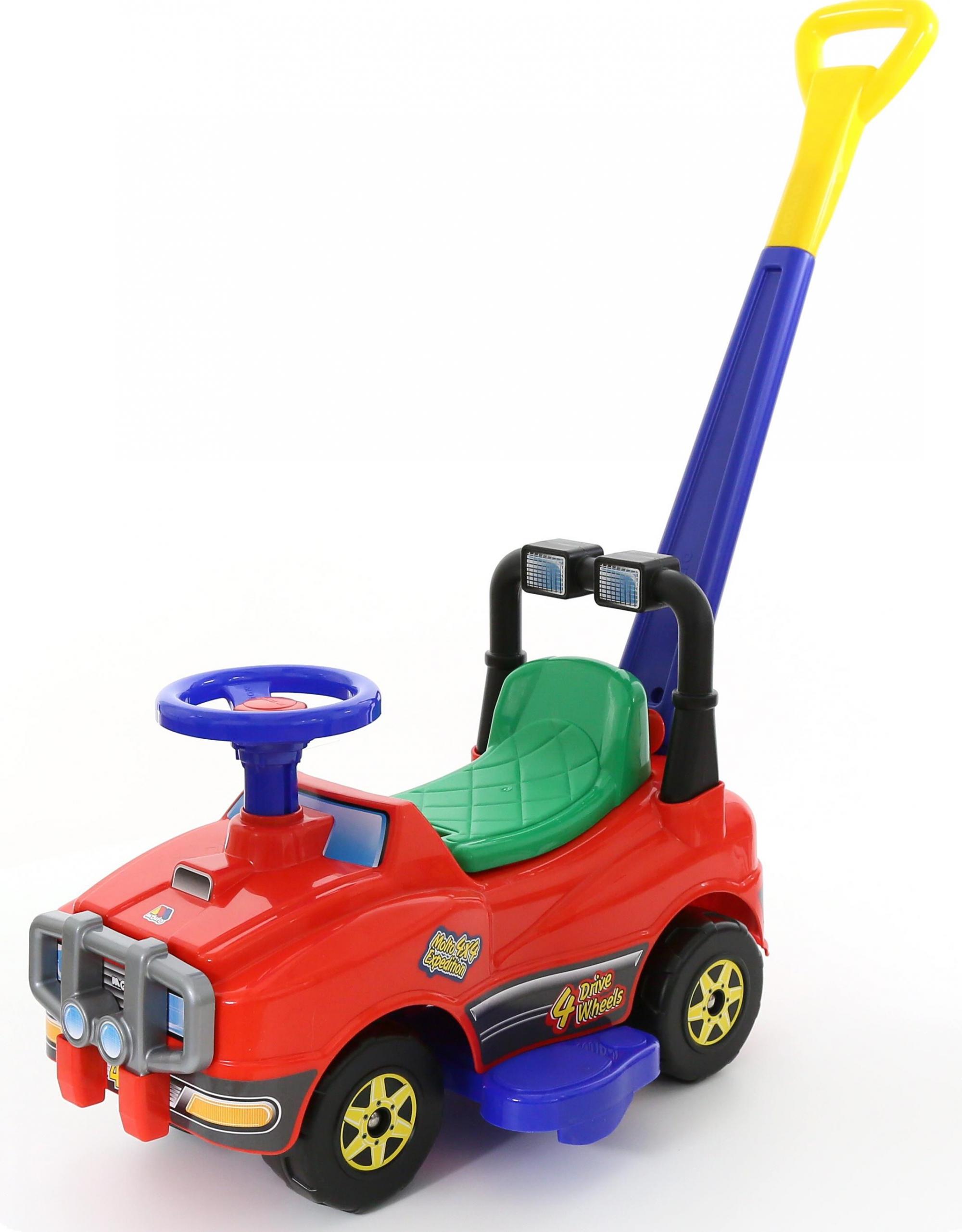 Автомобиль Джип-каталка с ручкой - №2 (Красный)