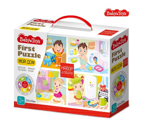Пазл First Puzzle 4в1 "Мой дом"Baby Toys