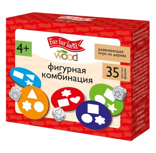 Игра развивающая деревянная "Фигурная комбинация" Far far land Wood