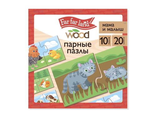 Пазлы зигзаг "Мама и малыш"