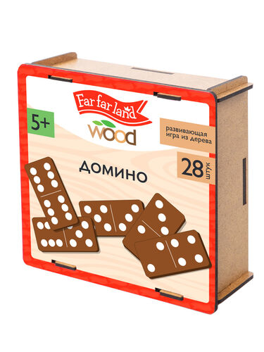 Домино деревянное Far far land wood 28 фишек