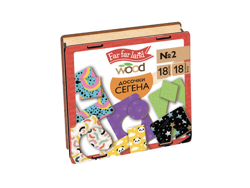 Лото "Досочки Сегена" № 2 (18 карт. 18 эл) Far far land Wood