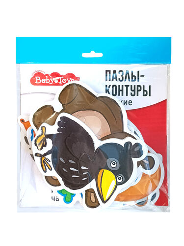 Пазлы контуры "Лесные животные" (мягкие) серии Baby Toys