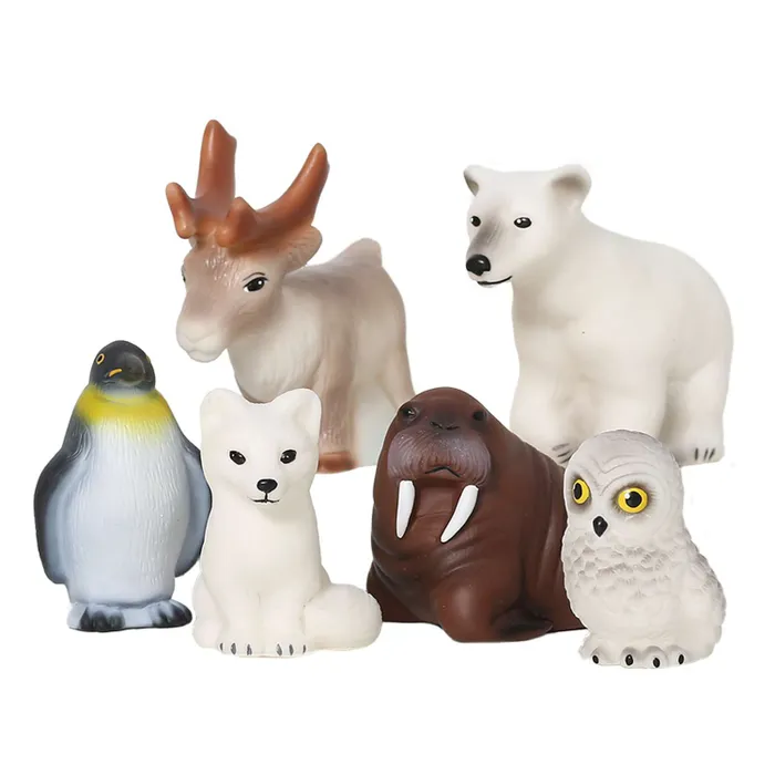 Животные Арктики и Антарктики Весна Игрушка. Фигурки из ПВХ в наборе