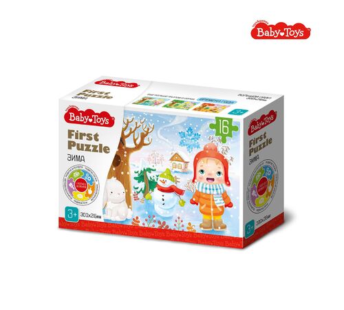 Пазл First Puzzle "Времена года. Зима" (16 эл) Baby Toys