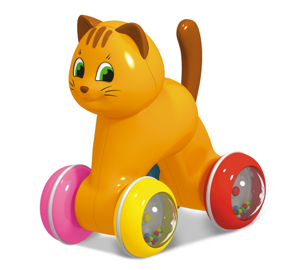 Игрушка-покатушка "Котик"