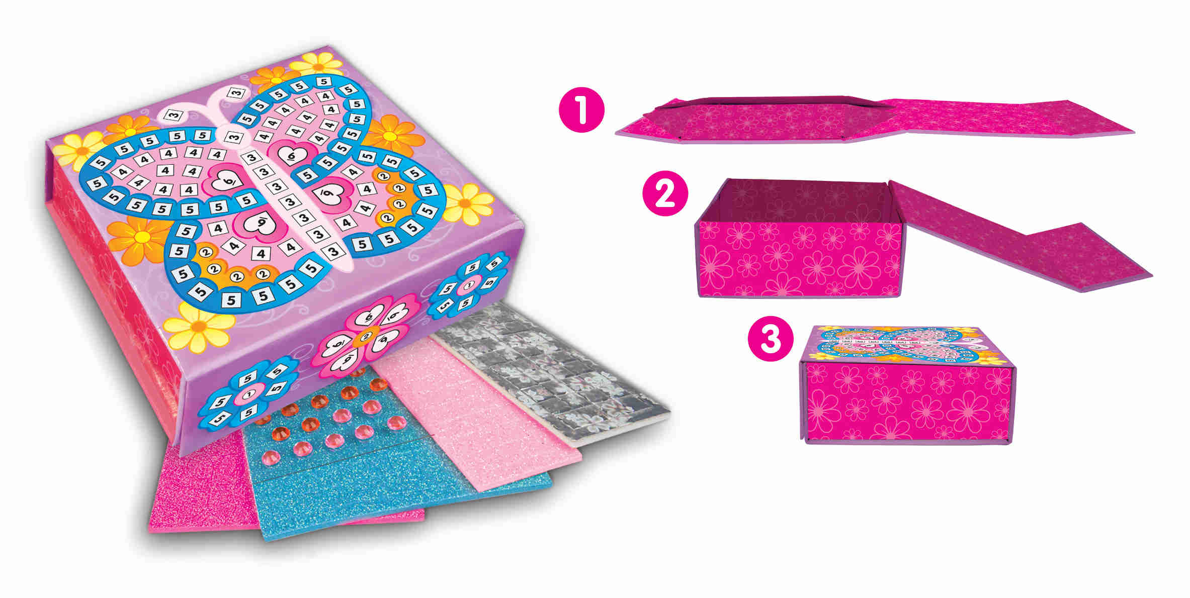 Шкатулка  складная"Мотылек"