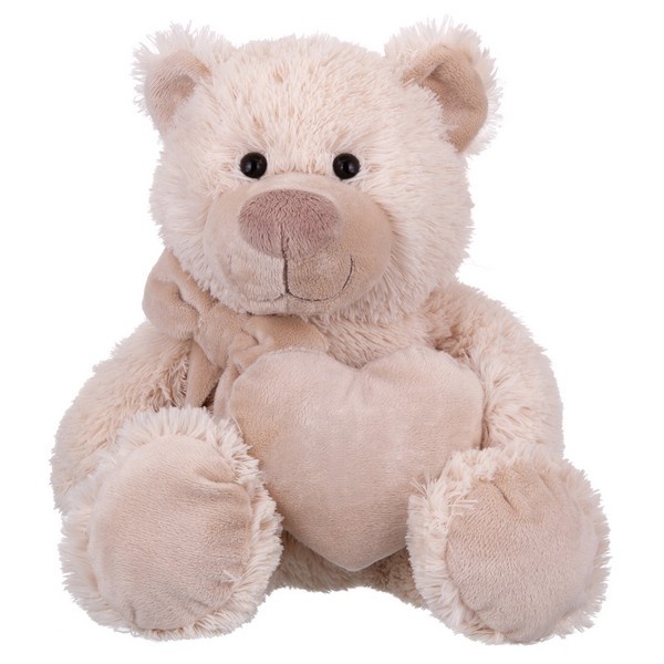 Игрушка мягконабивная TM " Relana " Мишка с бантом и сердцем, 24см
