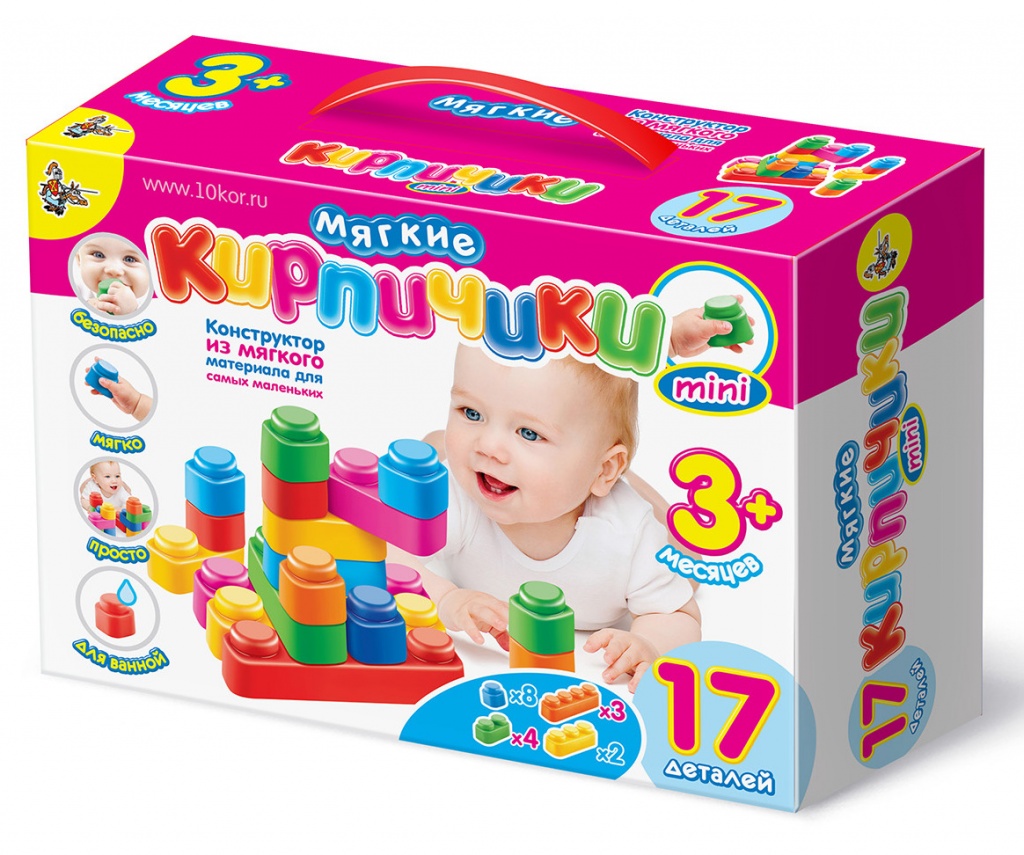 кубики мягкие кирпичики конструктор для малышей 17