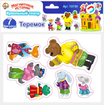 Магниты "Теремок". Серия Магнитные истории (европодвес, 6х10шт) игрушки