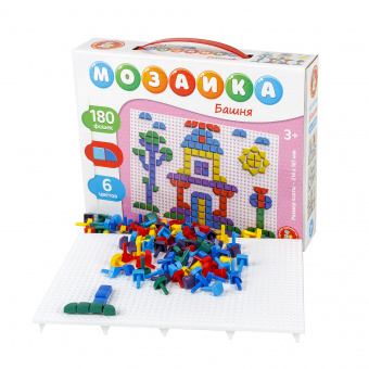 Мозаика "Башня" фигурная 180 эл игрушки