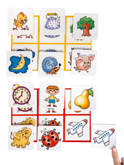 Лото для малышей "Крошки"(4 карточки,24 фишки) Baby Tiys игрушки