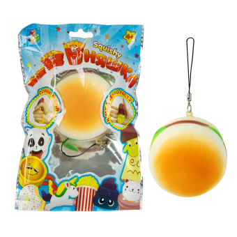 1toy игрушка-антистресс мммняшка squishy (сквиши), мини-бургер w16/6.5/6.5/3