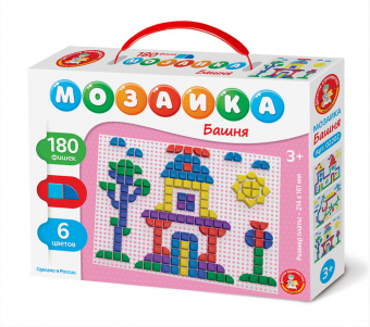 Мозаика "Башня" фигурная 180 эл игрушки