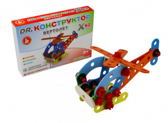 Конструктор деревянный "Вертолет" игрушки