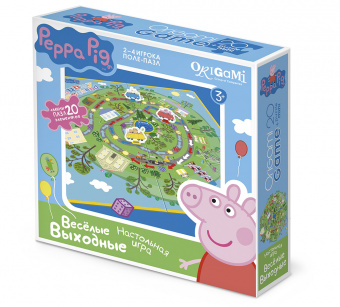 Peppa Pig."Веселые выходные"мини-пазл 20 игрушки