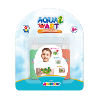 Набор "Динозавры" AQUA ART (1 форма, 2 краски по 50 мл)