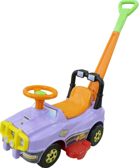 Автомобиль Джип-каталка с ручкой  (Сиреневый)