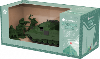 Боевые машины " Страж " и " Зенит " с солдатиками в коробке