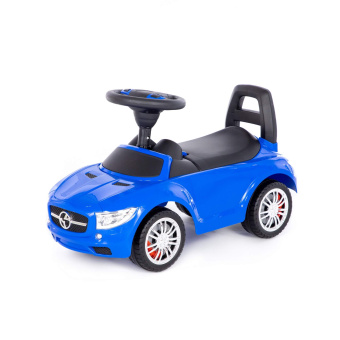 Каталка-автомобиль "SuperCar" №1 со звуковым сигналом (синяя)