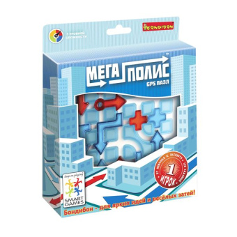 Мегаполис-GPS пазл, лог.игра. BONDIBON
