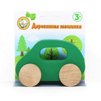 Игрушка Машинка деревянная (зеленая) СП